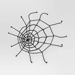 10' Giant Spiderweb Black Halloween Decorative Prop - Hyde and EEK! Boutique™: Indoor/Outdoor Polyester Decor