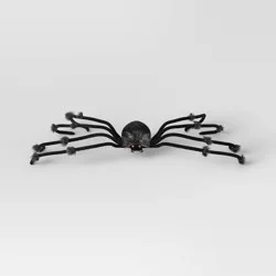 50" Plush Spider Halloween Decorative Prop Black - Hyde and EEK! Boutique™: Indoor Seasonal Unlit Scene Prop