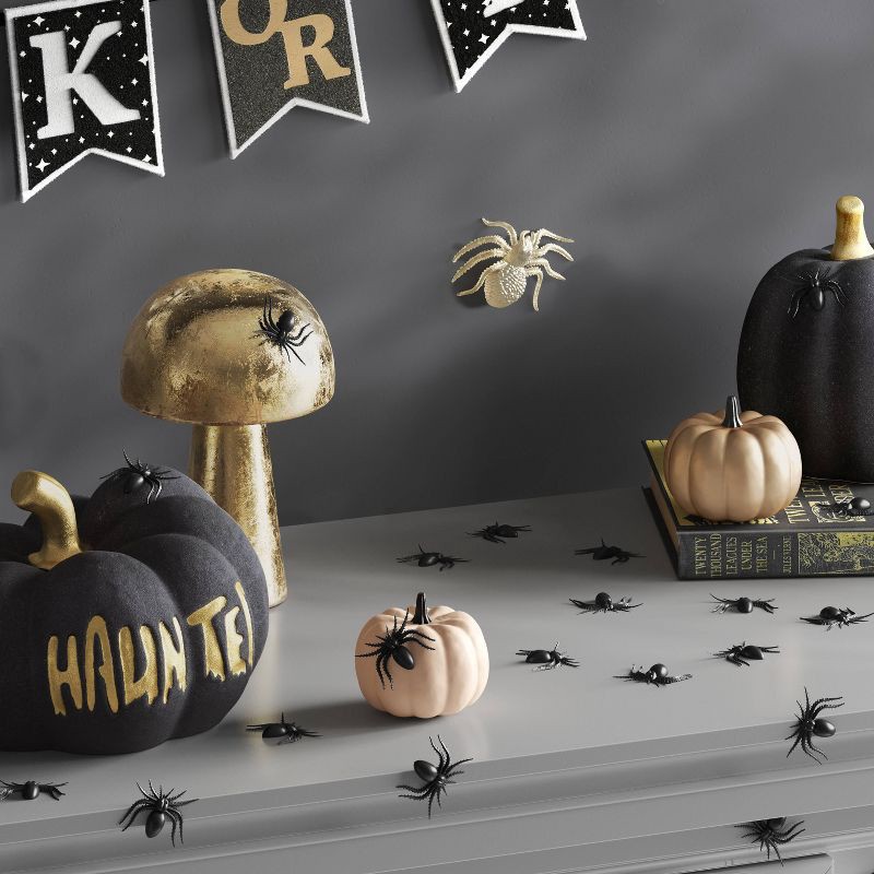 slide 2 of 3, 150ct Spiders Halloween Decorative Prop - Hyde and EEK! Boutique™: Plastic, 150 ct