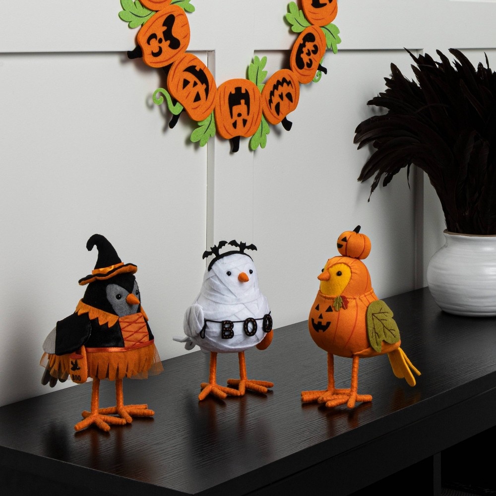 slide 2 of 3, Featherly Friends Bird Witch Halloween Decorative Figurine - Hyde & EEK! Boutique, 1 ct