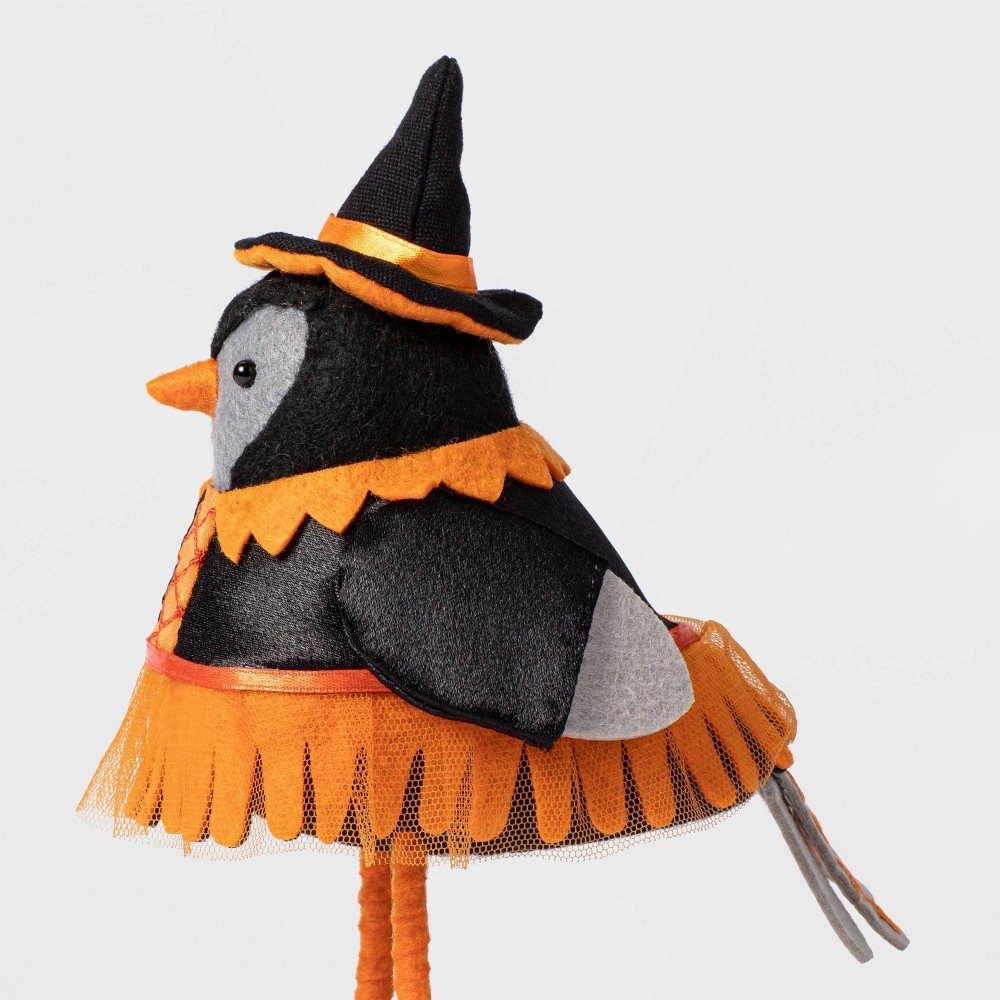 slide 3 of 3, Featherly Friends Bird Witch Halloween Decorative Figurine - Hyde & EEK! Boutique, 1 ct