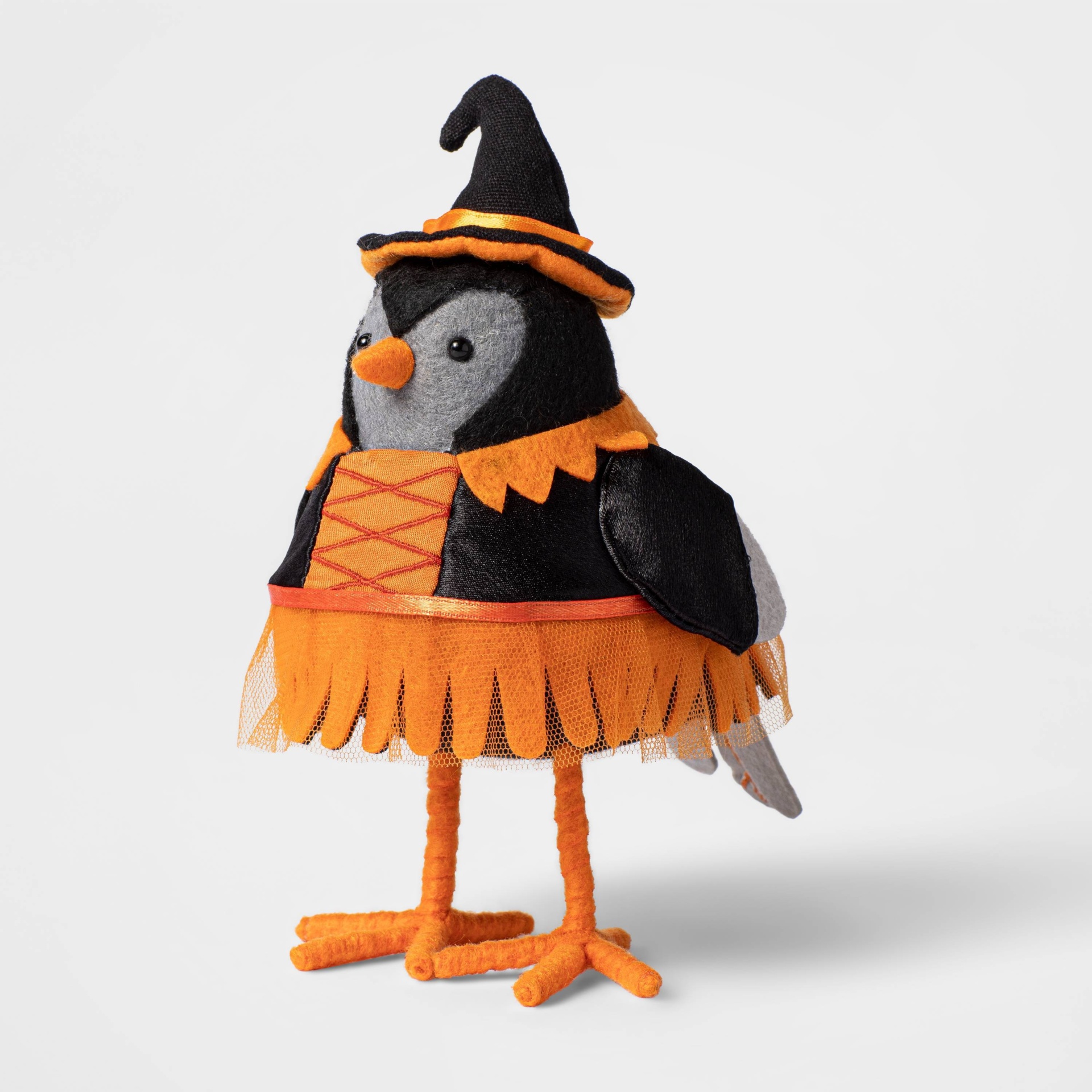 slide 1 of 3, Featherly Friends Bird Witch Halloween Decorative Figurine - Hyde & EEK! Boutique, 1 ct