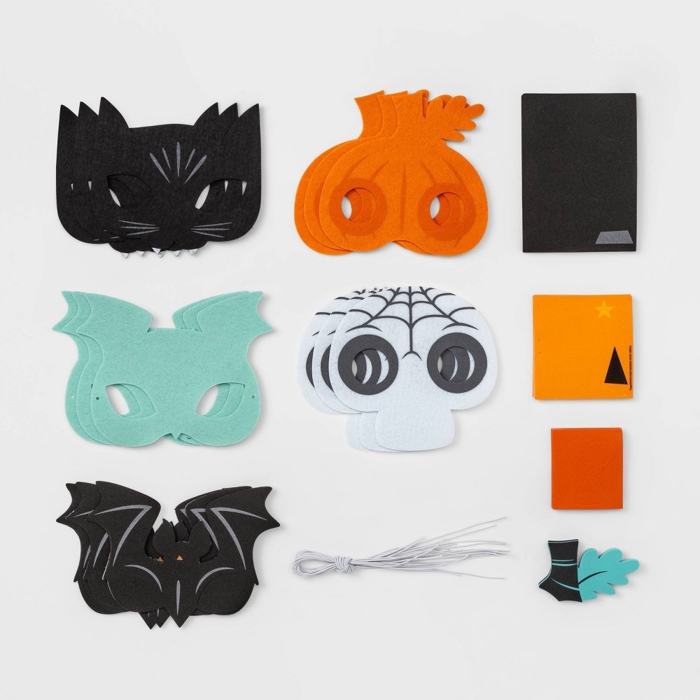 Felt Party Mask Halloween Craft Activity Kit - Hyde & EEK