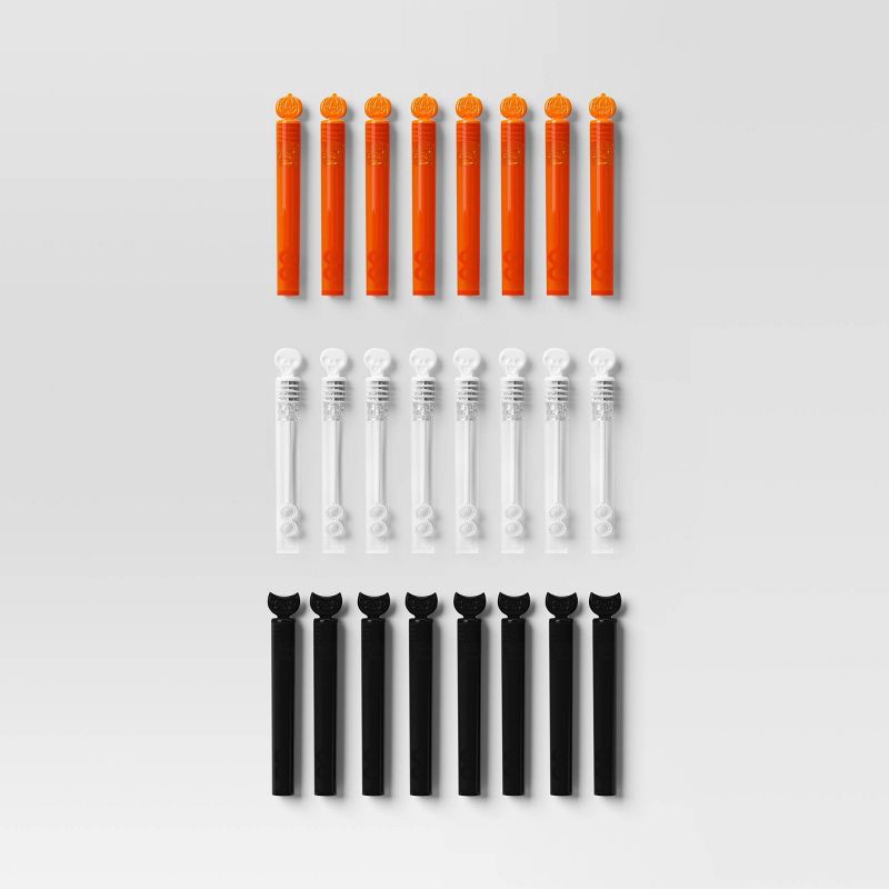 slide 1 of 3, 24ct Bubble Sticks Halloween Party Favors - Hyde and EEK! Boutique™: Trick-or-Treat Goodie Bag Alternative, 24 ct