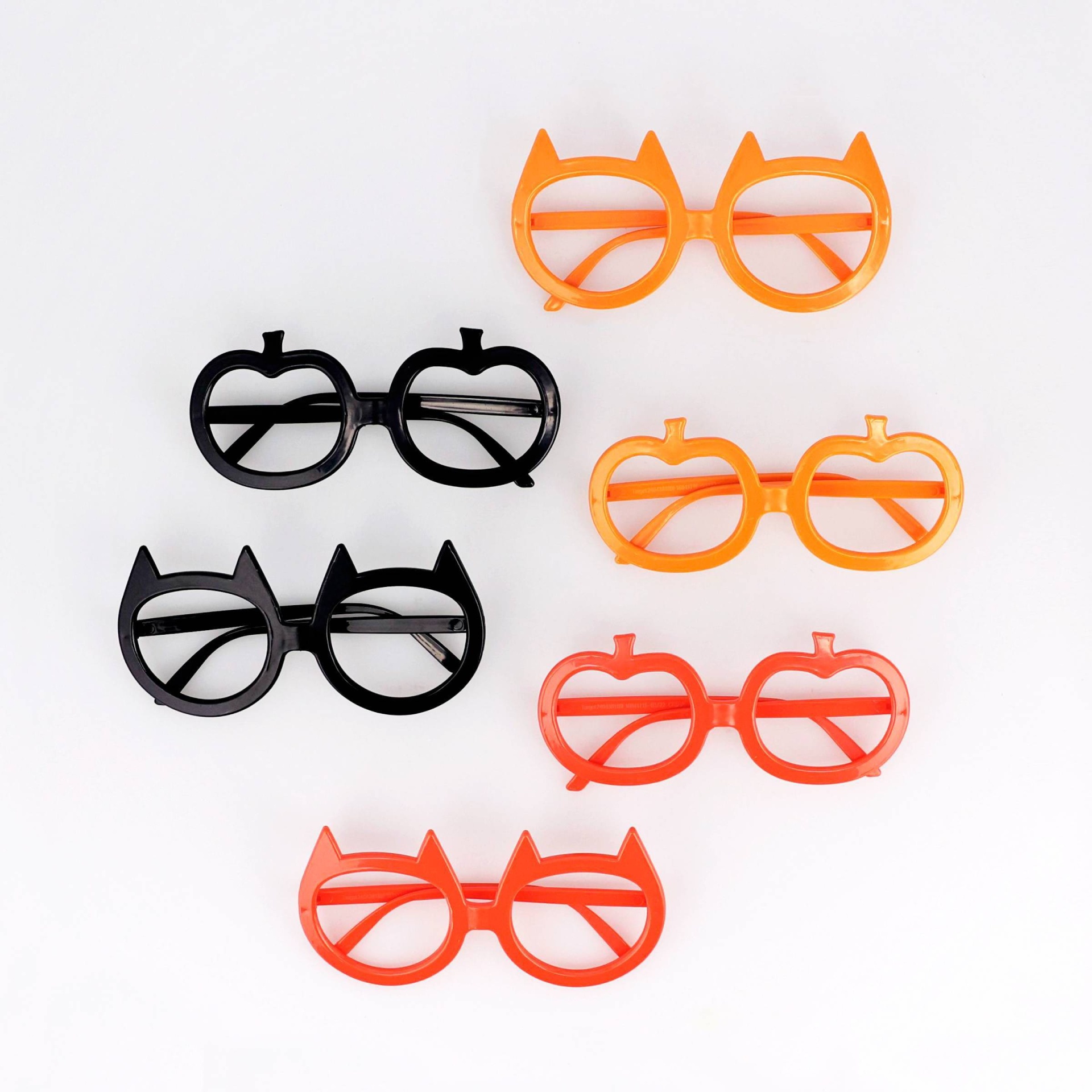 slide 1 of 1, 6ct Cat/Pumpkin Shapes Novelty Eyewear Halloween Party Favors - Hyde & EEK! Boutique, 6 ct
