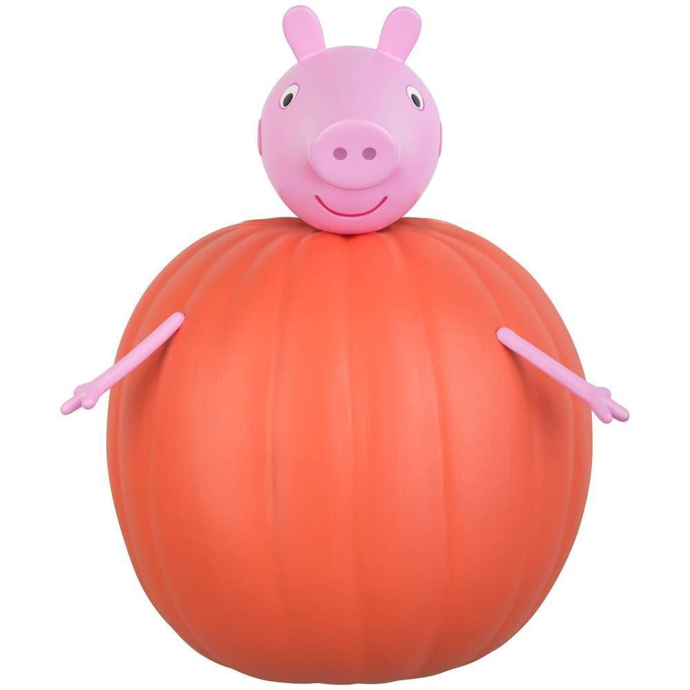 slide 1 of 4, Peppa Pig Halloween Pumpkin Push-In Kit, 1 ct