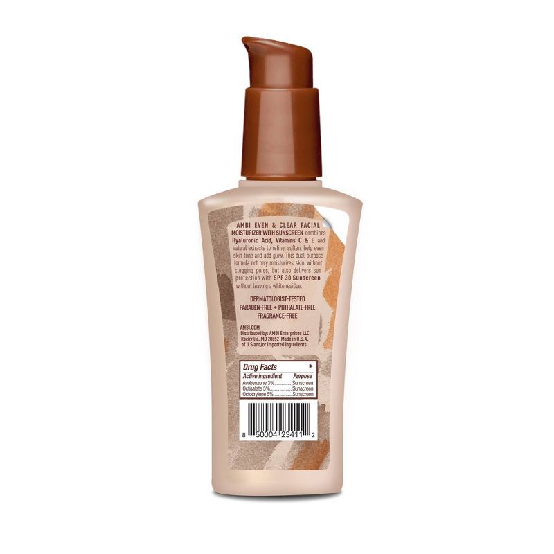 slide 2 of 4, AMBI Even and Clear Daily Facial Moisturizer - SPF 30 - 0.35 fl oz, 30 x 0.35 fl oz