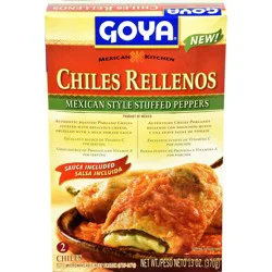 Goya Frozen Chiles Rellenos Mexican Style Stuffed Peppers - 13oz/2ct