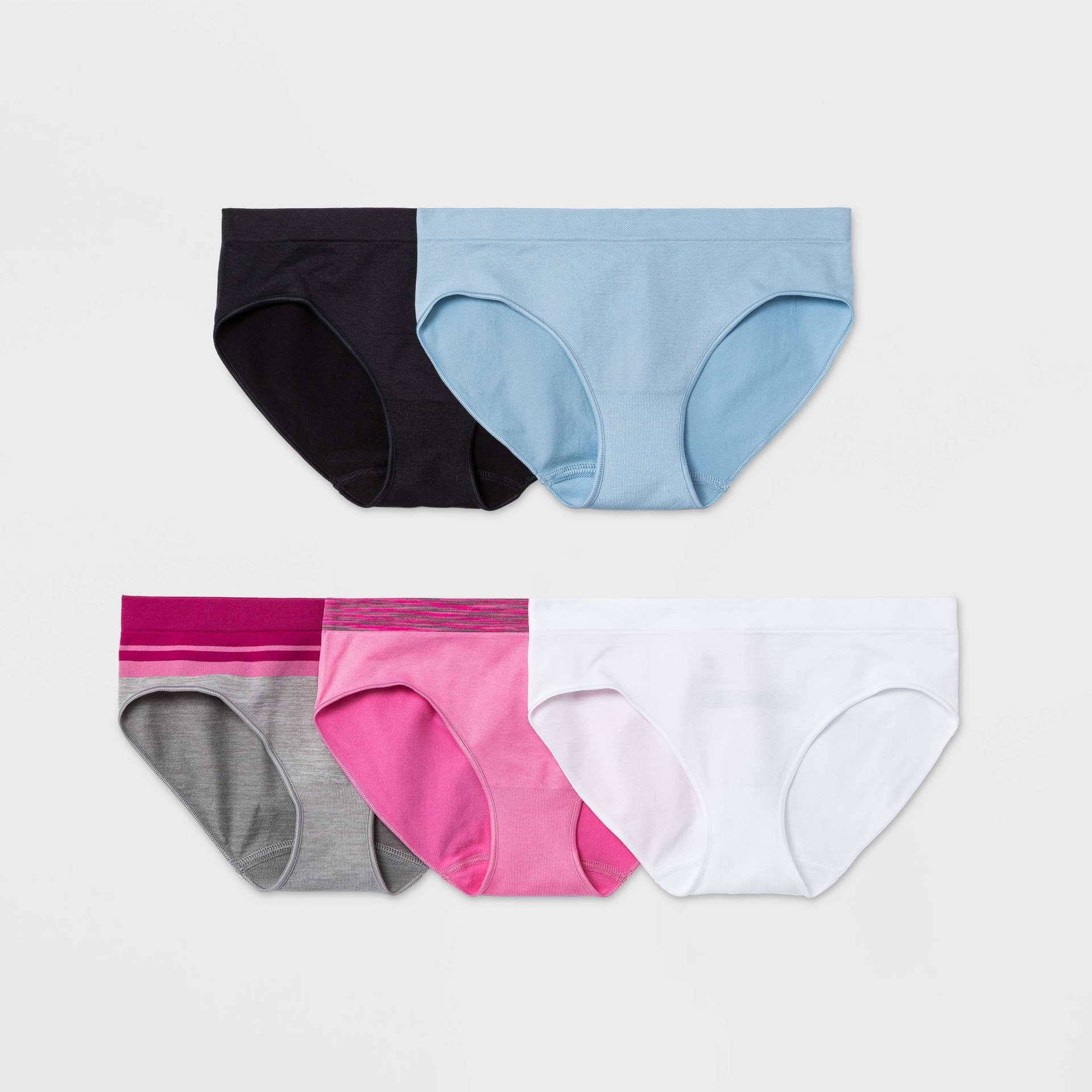 slide 1 of 2, Girls' 5pk Seamless Hipster Underwear - All in Motion S, 1 ct