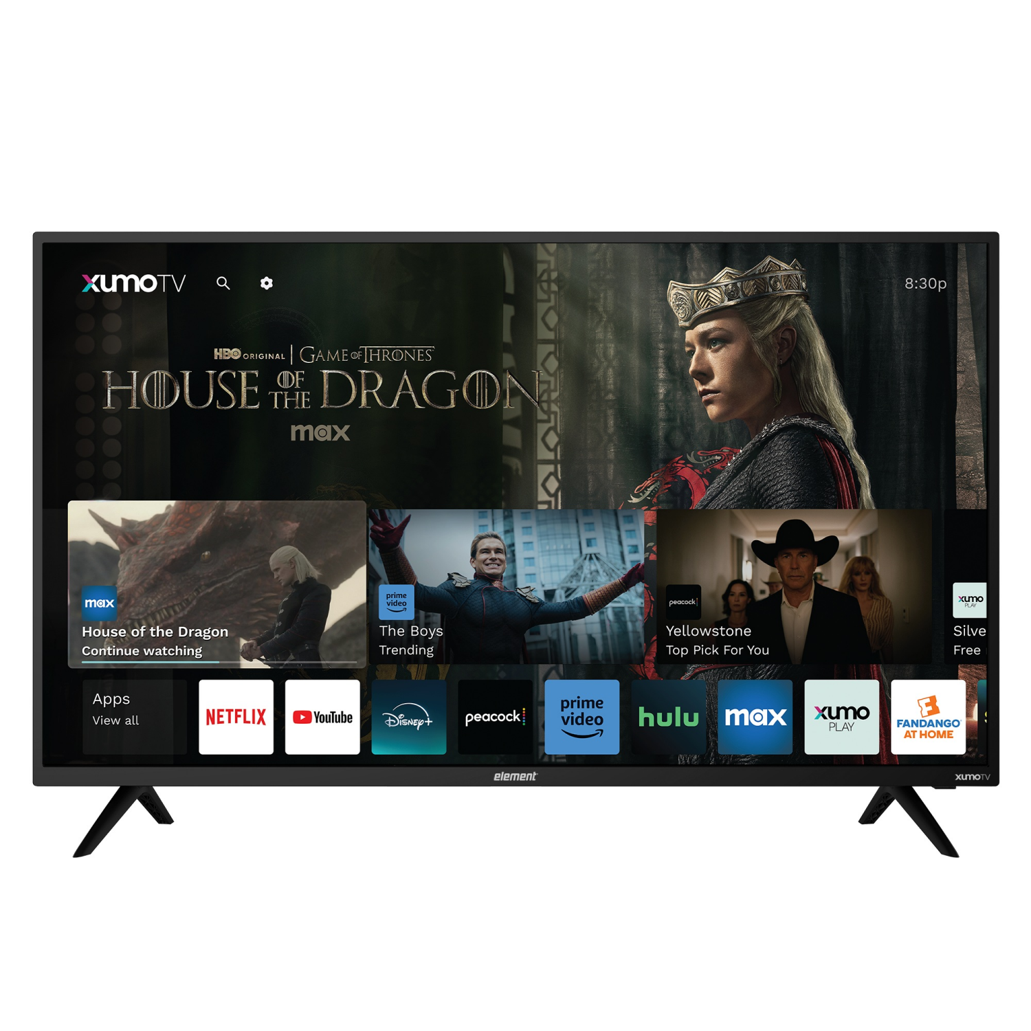 slide 1 of 6, Element 40" Fhd Smart Xumo Tv, 40 in