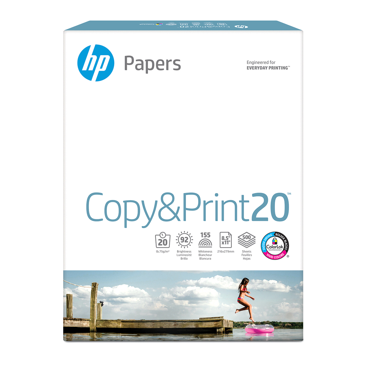 slide 1 of 1, HP Everyday Copy & Print Paper Ream, 500 ct