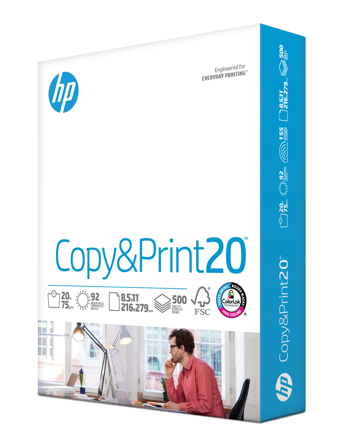 slide 1 of 1, HP Everyday Copy & Print Paper Ream, 500 ct