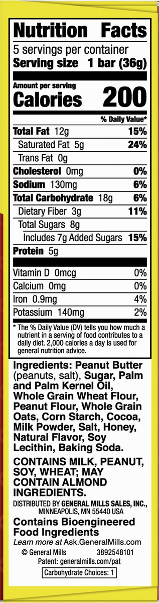 slide 5 of 9, Nature Valley Wafer Bars, Peanut Butter Chocolate, 1.3 oz, 5 ct, 5 ct
