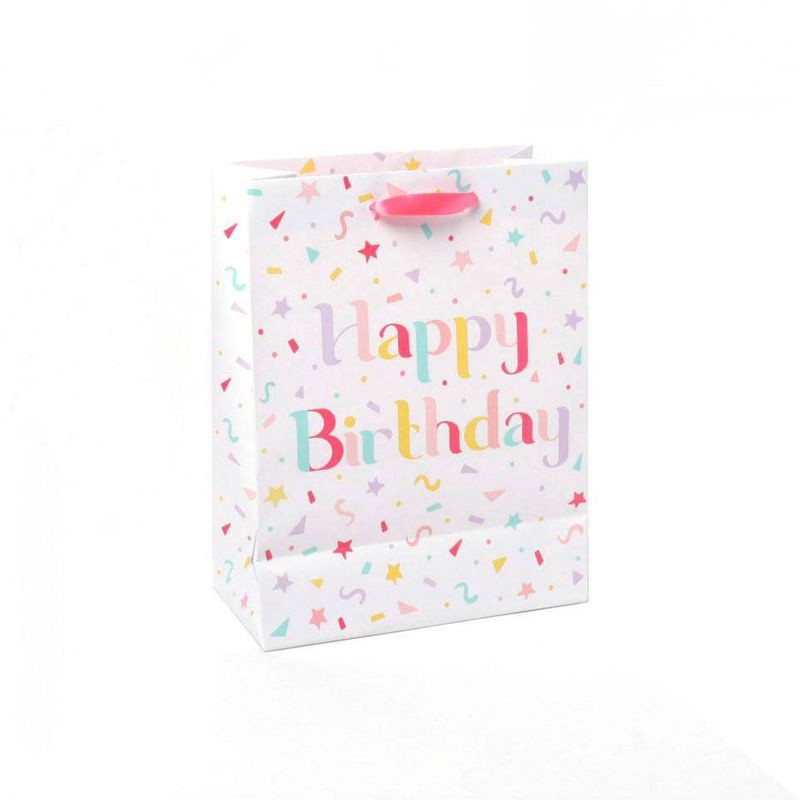 slide 3 of 4, Medium Birthday Gift Bag with Glitter - Spritz™, 1 ct