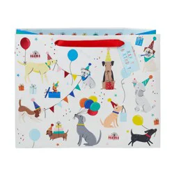 Large Pup Party Gift Bag with Tag White - Spritz™