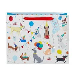 Large Pup Party Gift Bag with Tag White - Spritz™
