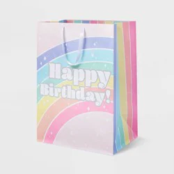Colossal 'Happy Birthday' Rainbow Gift Bag - Spritz™