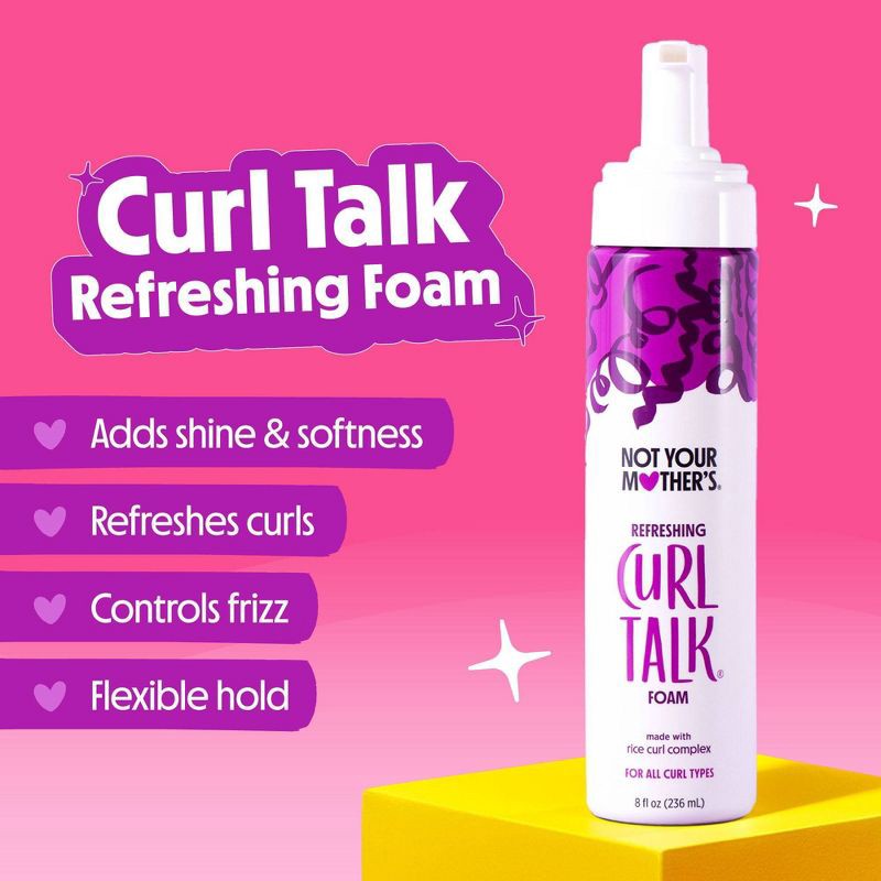 slide 3 of 9, Not Your Mother's Curl Talk Refreshing Curl Foam - 8 fl oz, 8 fl oz