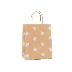 Small Recycled Paper Star Kraft Gift Bag - Spritz