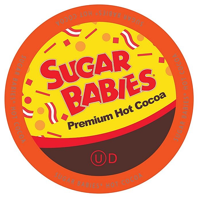 slide 1 of 3, Sugar Babies Caramel Hot Cocoa Pods for Single Serve Coffee Makers, 18 ct