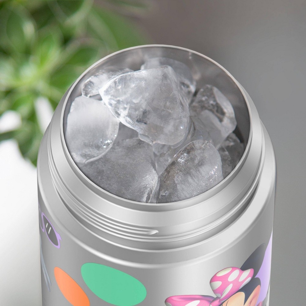 slide 6 of 6, Thermos 12oz FUNtainer Water Bottle with Bail Handle - Pink Minnie Mouse, 12 oz