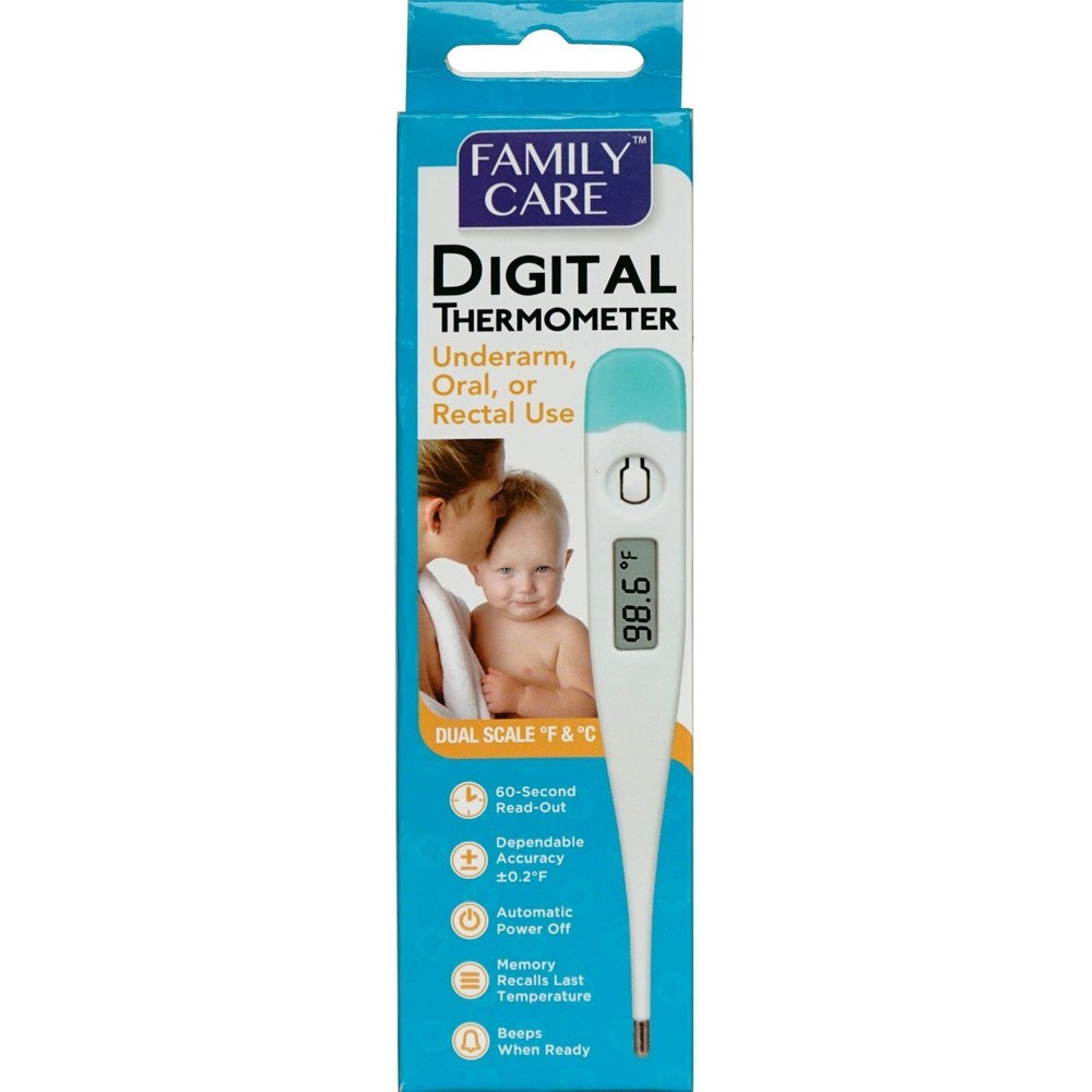 slide 2 of 4, Family Care Digital Thermometer, 1 ct