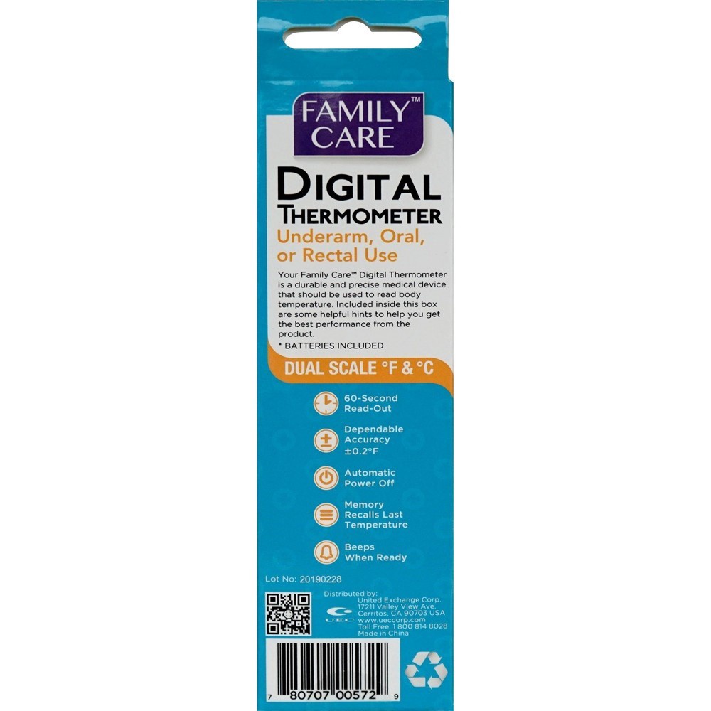 slide 4 of 4, Family Care Digital Thermometer, 1 ct