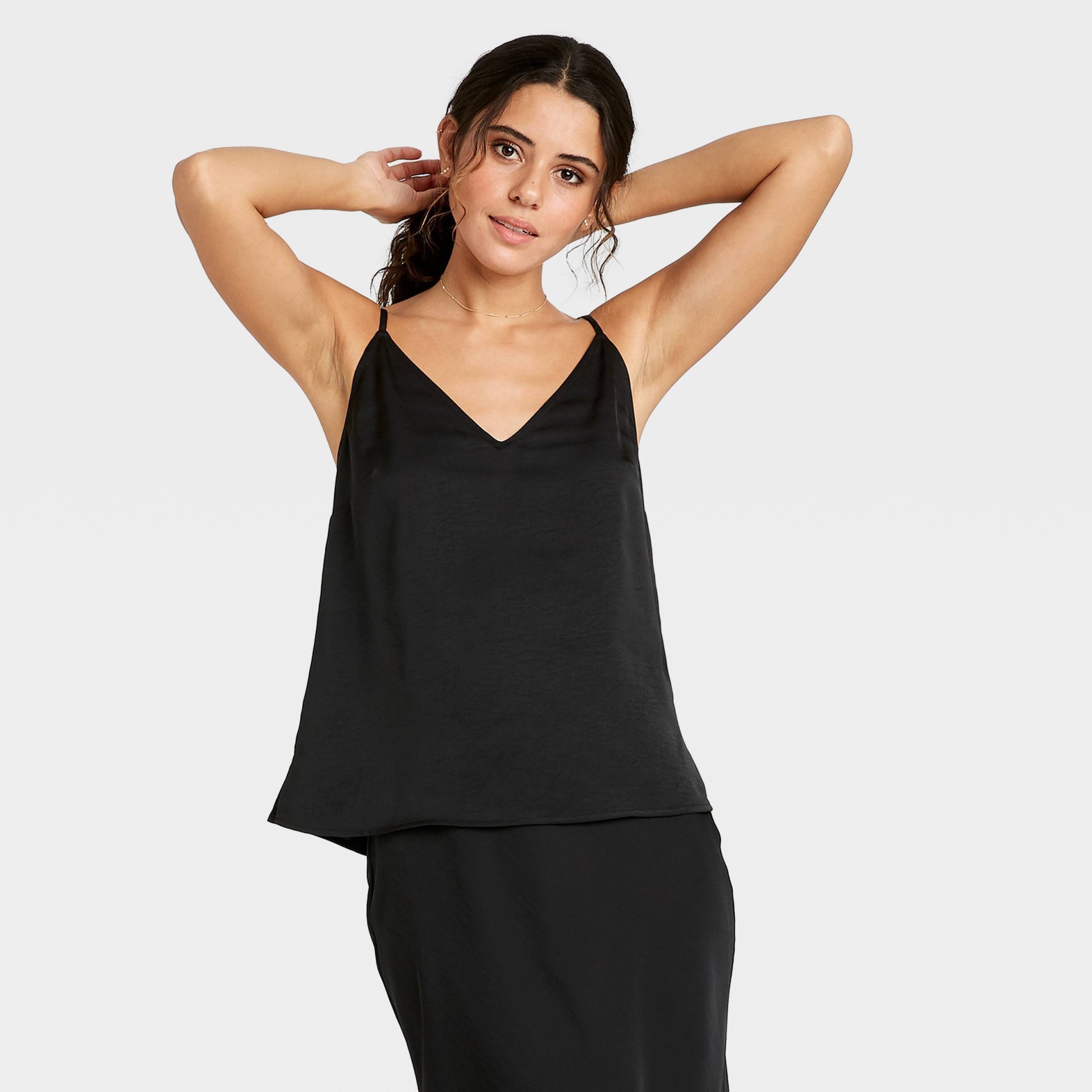 slide 1 of 3, Women's Cami - A New Day Black XL, 1 ct