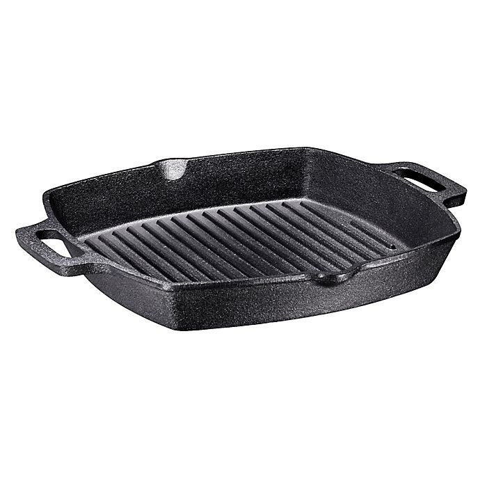 slide 2 of 5, Bruntmor Nonstick Cast Iron Square Griddle - Black, 13 in