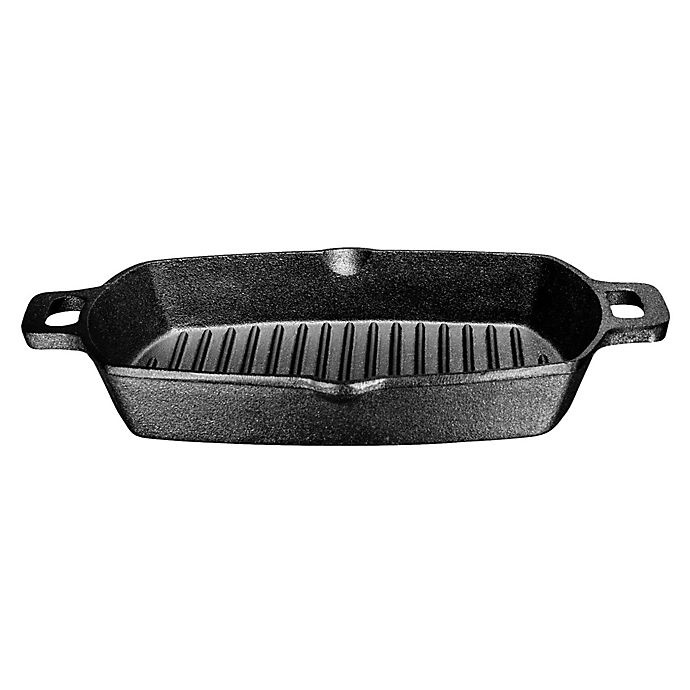 slide 3 of 5, Bruntmor Nonstick Cast Iron Square Griddle - Black, 13 in