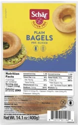 Schär Gluten-Free Pre-Sliced New York Style Plain Bagels 14.1 oz