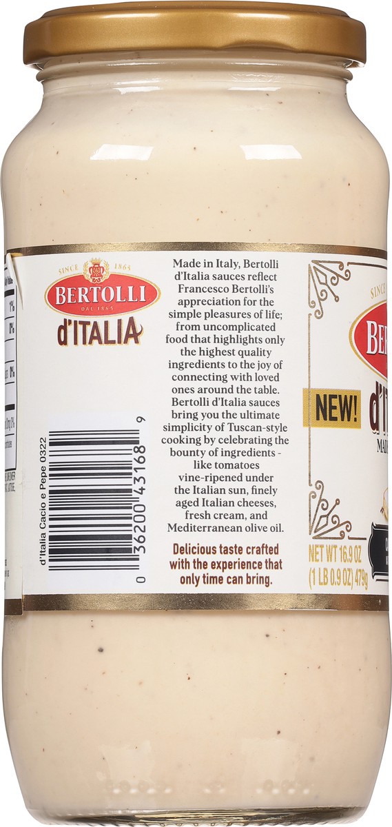 slide 6 of 12, Bertolli Cacio E Pepe Sauce 16.9 oz, 16.9 fl oz