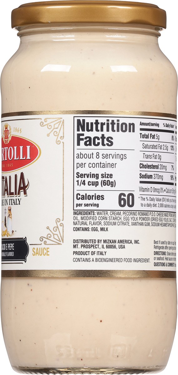 slide 2 of 12, Bertolli Cacio E Pepe Sauce 16.9 oz, 16.9 fl oz