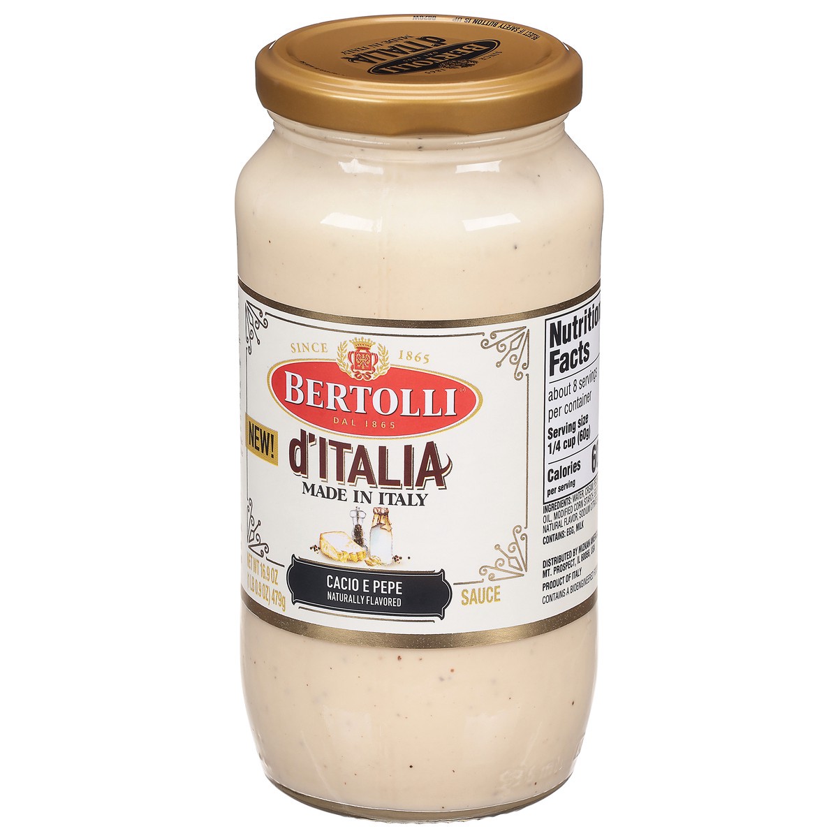 slide 5 of 12, Bertolli Cacio E Pepe Sauce 16.9 oz, 16.9 fl oz