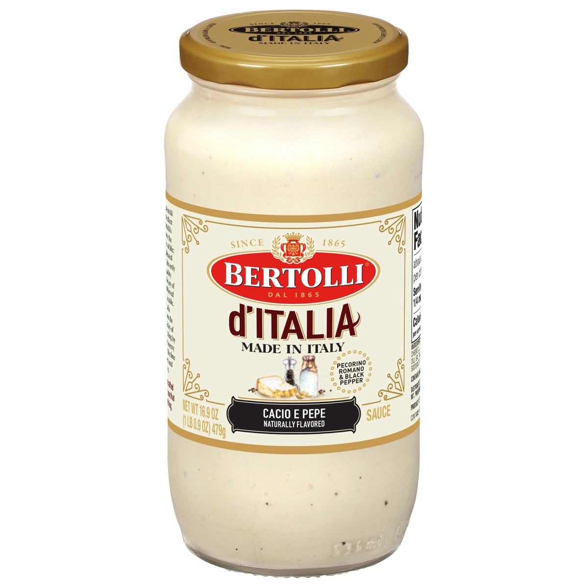 slide 1 of 12, Bertolli Cacio E Pepe Sauce 16.9 oz, 16.9 fl oz