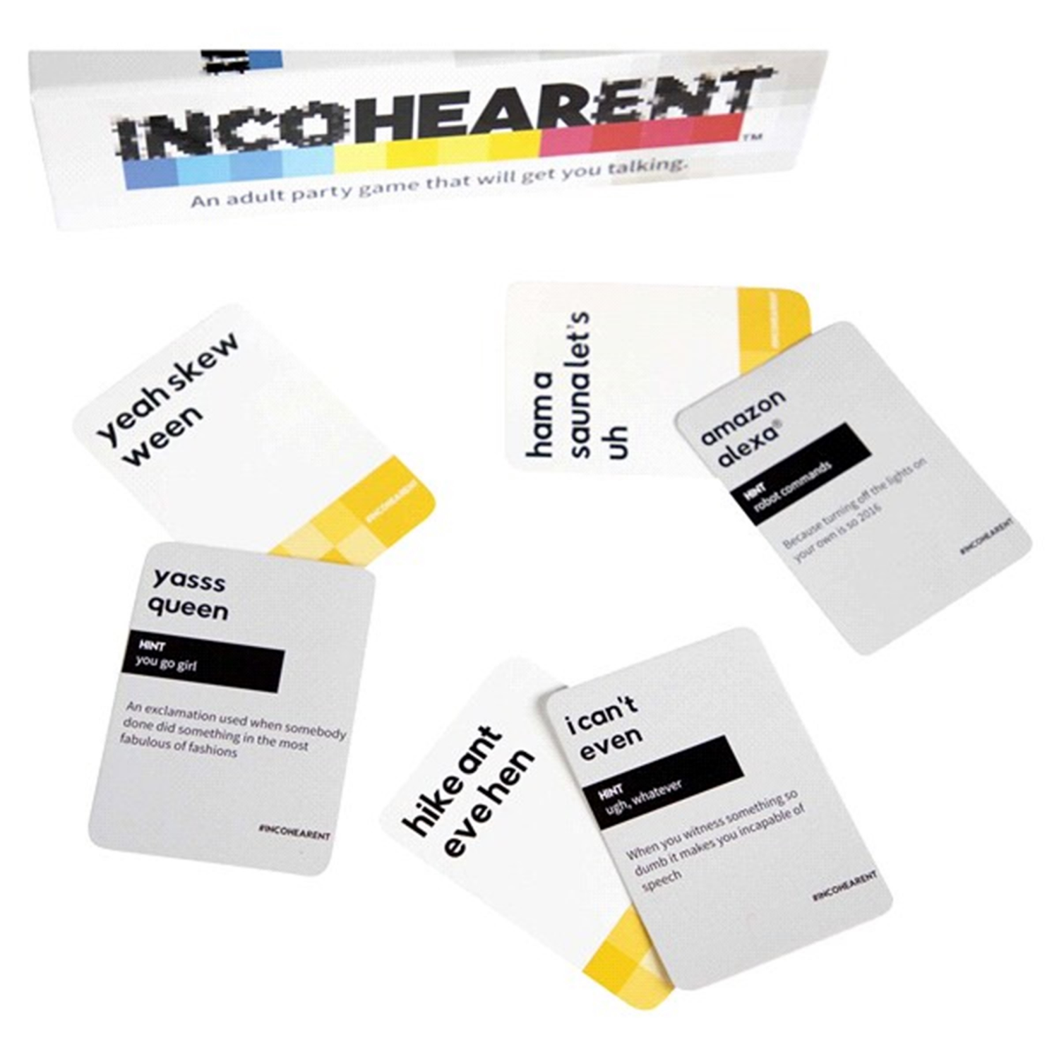 slide 4 of 6, Incohearent Ages 17+ Guess the Gibberish Adult Party Game 1 ea, 1 ct