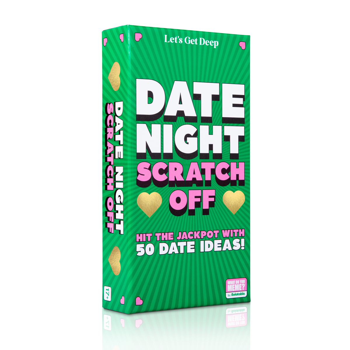 slide 1 of 4, Date Night Scratch Off Card Game by What Do You Meme?, 1 ct