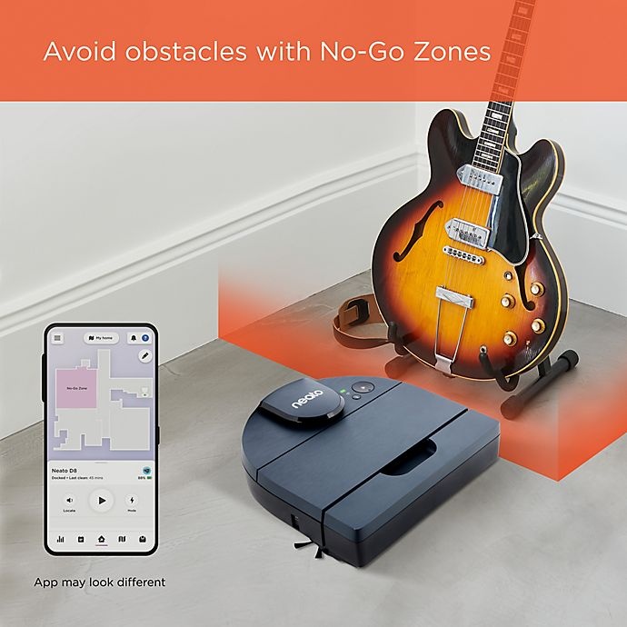 slide 8 of 12, Neato D8 Intelligent Robot Vacuum Wi-Fi Connected with LIDAR Navigation - Indigo, 1 ct