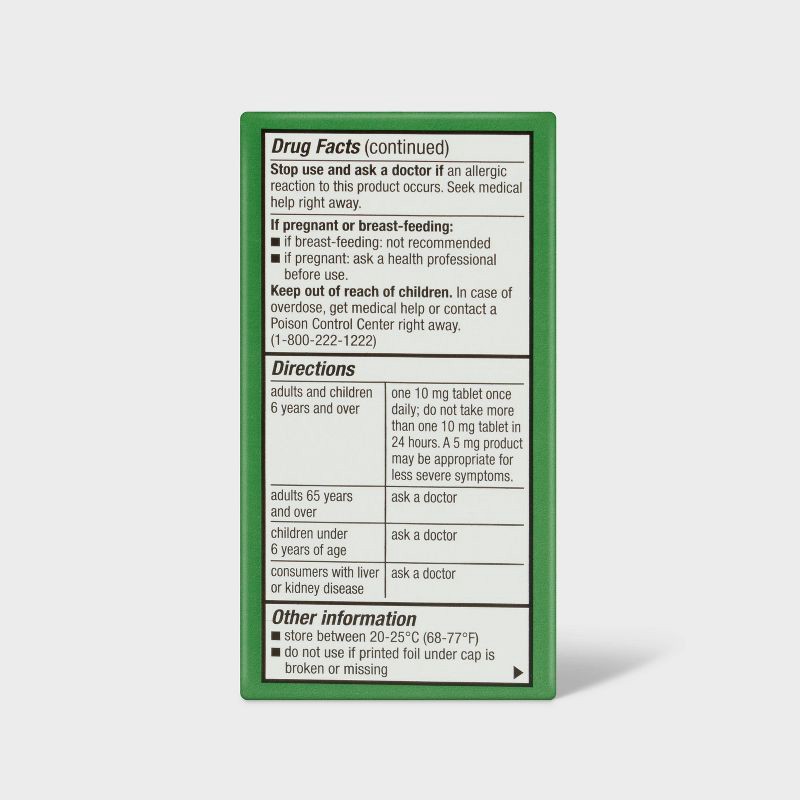 slide 3 of 3, Cetirizine Hydrochloride Allergy Relief Tablets - 90ct - up&up™, 90 ct