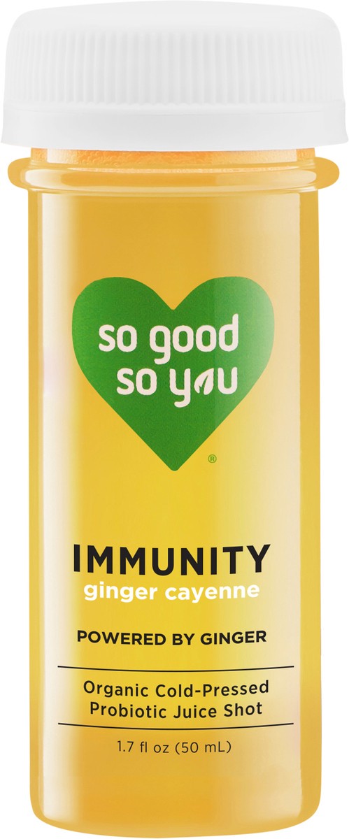 slide 7 of 7, So Good So You Immunity Ginger Cayenne Probiotic Shot, 1.7 fl oz