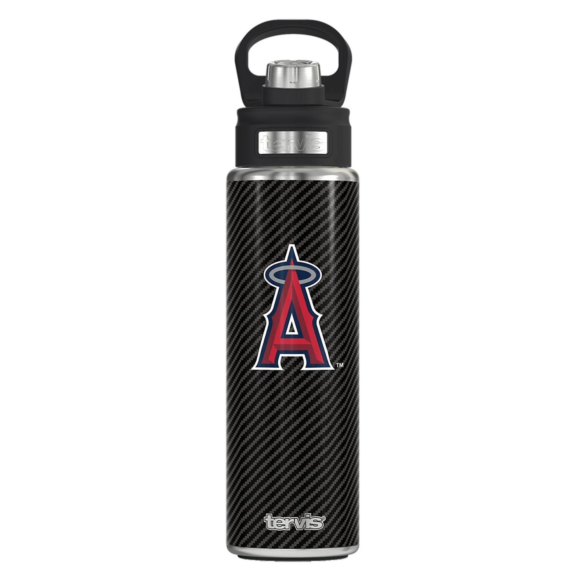 slide 1 of 3, MLB Los Angeles Angels Stainless Steel Water Bottle, 24 oz