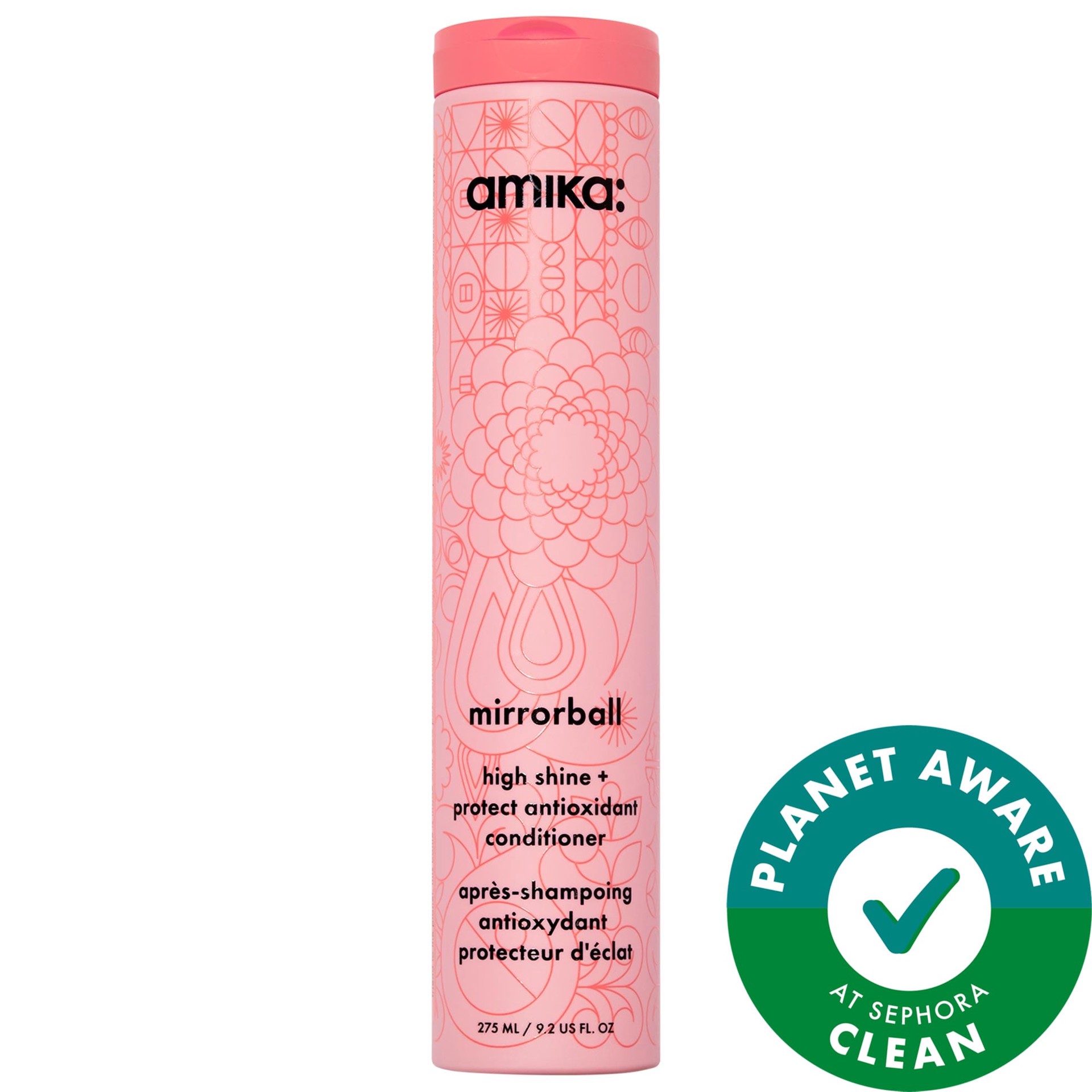 slide 1 of 14, amika Mirrorball High Shine + Protect Antioxidant Conditioner 9.2 oz / 275 ml,