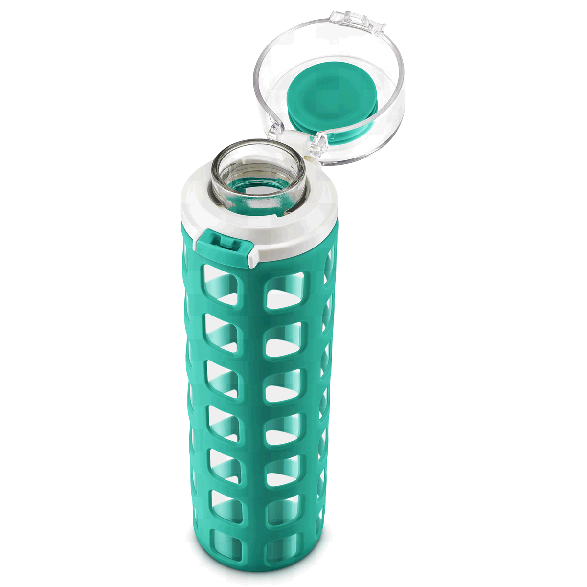 slide 2 of 2, Ello SyndicateGlass Water Bottle - Mint, 20 oz