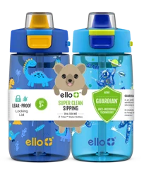 Ello Colby Plastic Water Bottle 2pk - Crazy Creatu
