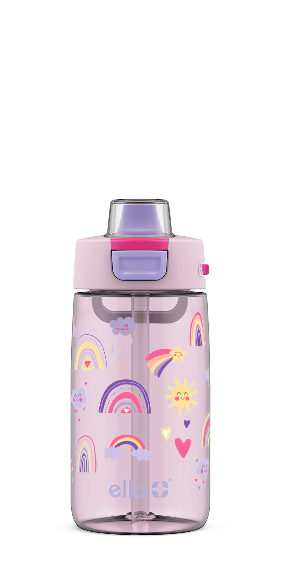 slide 2 of 2, Ello Colby Plastic Water Bottle - Dancing Sky, 2 ct