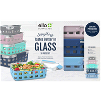 slide 6 of 9, Ello DuraGlass Food Storage Set, 10 ct