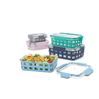 slide 5 of 9, Ello DuraGlass Food Storage Set, 10 ct