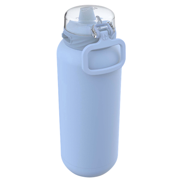 Ello Riley Junior Stainless Steel Water Bottle - Blue, 12 oz - Kroger
