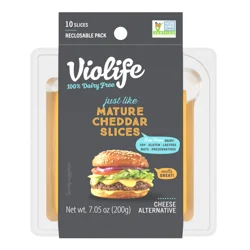 Violife Just like Mature Cheddar Slices, Dairy-Free Vegan 7.05 oz Pack