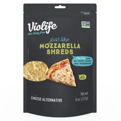 Violife Just Like Mozzarella Shreds Shredded Cheese, Dairy-Free Vegan 8 oz